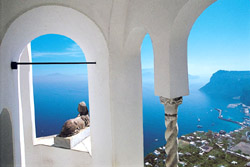 Panorama che si gode da Villa San Michele ad Anacapri